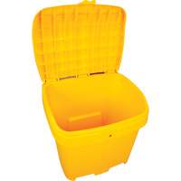 Salt & Sand Storage Bins, With Hasp, 21" x 27" x 26", 4.24 cu. ft., Yellow Nia-Chem Ltd.