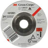 Meule flexible Green Corps, 5" x 1/4", Arbre 7/8", C&eacute;ramique, Type 1 Nia-Chem Ltd.