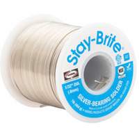M&eacute;taux d'apport Stay-Brite, Sans plomb, 96 % d'&eacute;tain, 4 % d'argent, &acirc;me Plein, dia. 0,09375" Nia-Chem Ltd.