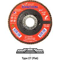 Ovation Flap Disc, 4-1/2" x 5/8"-11, Type 27, 60 Grit, Zirconium Nia-Chem Ltd.