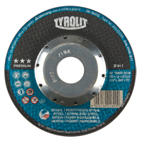 Meule &agrave; tronçonner profonde de premi&egrave;re qualit&eacute; Thincut, 7" x 1/16", Arbre de 7/8", Type 27, Oxyde d'aluminium, 8600 Tr/min Nia-Chem Ltd.