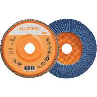 Disque &agrave; lamelles AllSteel, 7" x 7/8", Type 27, Grain 40, Alumine de zirconium Nia-Chem Ltd.