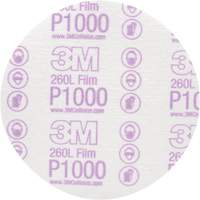 Disque de finition en pellicule Hookit, dia 6", Grain P1000, Oxyde d'aluminium, Ruban Nia-Chem Ltd.