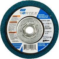 Meule abrasive non tiss&eacute;e &agrave; moyeu d&eacute;port&eacute; Vortez Rapid Blend, 4-1/2" dia., Grain 100-120, Oxyde d'aluminium Nia-Chem Ltd.
