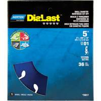 Dialast RightCut Cut-Off Wheel, 5" x 0.05", 7/8" Arbor, Type 01/41, Diamond, 12225 RPM Nia-Chem Ltd.