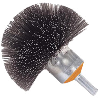 Brosse sph&eacute;rique mont&eacute;e &agrave; fils cr&ecirc;p&eacute;s, 1-1/2", Fils 0,008", Tige 1/4" Nia-Chem Ltd.