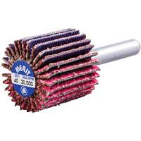 Mini-meule &agrave; lamelles mont&eacute;e sur tige, C&eacute;ramique d'alumine, Grain 40, 1" x 1" x 1/4" Nia-Chem Ltd.