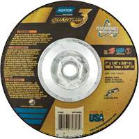 Quantum3 SG Saucer Wheel, 7" x 1/4", 5/8"-11 Arbor, Ceramic Alumina, Type 28 Nia-Chem Ltd.