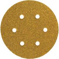 Disque de ponçage autoagrippant en papier avec trous d'aspiration Gold Reserve A295, dia 5", Grain P100, Oxyde d'aluminium, Poids C Nia-Chem Ltd.