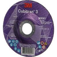 Meule &agrave; tronçonner Cubitron 3, 4-1/2" x 0,045", Arbre de 7/8", Type T27, C&eacute;ramique, 13 300 Tr/min Nia-Chem Ltd.