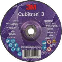 Cubitron 3 Depressed Centre Grinding Wheel, 4" x 1/4", 3/8" Arbor, Ceramic, Type T27 Nia-Chem Ltd.