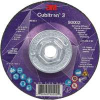 Meule a moyeu d&eacute;port&eacute; Cubitron 3, 4-1/2" x 1/4", Arbre 5/8"-11, C&eacute;ramique, Type T27 Nia-Chem Ltd.