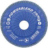 Powerblend TRM Trimmable Flap Disc, 4-1/2" x 7/8", Type 29, Z40 Grit, Zirconium Nia-Chem Ltd.