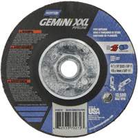 Disque combin&eacute; de meulage et tronçonnage Gemini XXL, 4-1/2" x 1/8", Arbre de 5/8"-11, Type 27, Oxyde d'aluminium Nia-Chem Ltd.