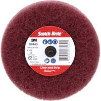 Roue de ponçage &agrave; usage g&eacute;n&eacute;ral Scotch-Brite Roloc Plus, 4" dia. Nia-Chem Ltd.