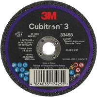 Cubitron 3 Cut-Off Wheel, 3" x 0.039", 3/8" Arbor, Ceramic Nia-Chem Ltd.