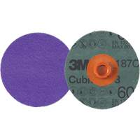 Cubitron 3 Roloc Fibre Disc, 4" Dia., 60+ Grit, Ceramic Nia-Chem Ltd.