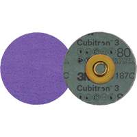 Cubitron 3 Roloc Fibre Disc, 3" Dia., 80+ Grit, Ceramic Nia-Chem Ltd.