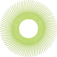 Brosse radiale en soies de pr&eacute;cision type A PN-RB sans adaptateur Scotch-Brite, C&eacute;ramique, Grain 50+, 6" dia. Nia-Chem Ltd.