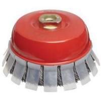 Brosse-boisseau &agrave; fils nou&eacute;s avec protecteur, 2-3/4" dia. x 5/8"-11 arbre Nia-Chem Ltd.