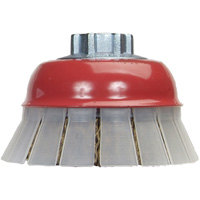 Brosse-boisseau en fil m&eacute;tallique serti avec grille de protection Nia-Chem Ltd.