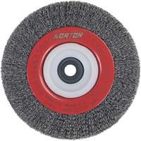 Roue d'&eacute;tabli sertie, 6" dia., Fils 0,014", Arbre 1/2"-2 Nia-Chem Ltd.