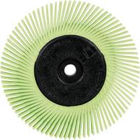 Brosse radiale en soies de pr&eacute;cision type A PN-RB avec adaptateur Scotch-Brite , C&eacute;ramique, Grain 50+, 6" dia. Nia-Chem Ltd.