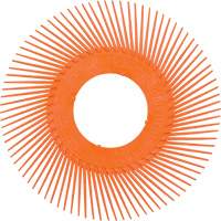 Brosse radiale en soies de pr&eacute;cision type C PN-RB sans adaptateur Scotch-Brite , C&eacute;ramique, Grain 80+, 7-5/8" dia. Nia-Chem Ltd.