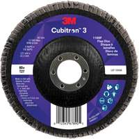 Cubitron 3 Flat Flap Disc 1169F, 5" x 7/8", Type T27, 60+ Grit, Ceramic Nia-Chem Ltd.