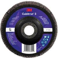 Cubitron 3 Conical  Flap Disc 1169F, 5" x 7/8", Type T29, 80+ Grit, Ceramic Nia-Chem Ltd.