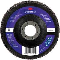 Cubitron 3 Conical  Flap Disc 1169F, 4-1/2" x 7/8", Type T29, 80+ Grit, Ceramic Nia-Chem Ltd.
