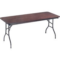 Folding Table, Rectangular, 72" L x 36" W, Laminate, Brown OA948 | Nia-Chem Ltd.