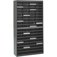 Heavy-duty Literature Organizers, Stationary, 72 Slots, Steel, 37-1/2" W x 12-3/4" D x 71" H Nia-Chem Ltd.