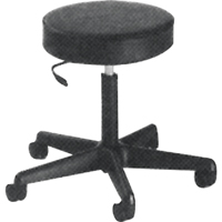 900 Series Task Stool, Mobile, Adjustable, 16" - 22", Fabric Seat, Black Nia-Chem Ltd.