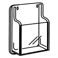 Literature Displays, Wall Mount, 9 Slots, Plastic, 30" W x 2" D x 36-7/8" H Nia-Chem Ltd.