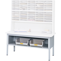E-z Sort<sup>®</sup> Mailroom Furniture-sorting Tables With Shelf-base Table With Shelf, 60" W x 28" D x 36" H, Laminate OD938 | Nia-Chem Ltd.