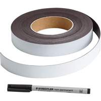 Write-On Magnetic Label, Magnetic, 600" L x 1" W Nia-Chem Ltd.