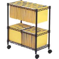 File Carts- 2-tier Rolling File Cart OE806 | Nia-Chem Ltd.