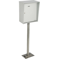 Collecting Boxes, Pedestal -Mounted, 21" x 12-7/8", Aluminum Nia-Chem Ltd.