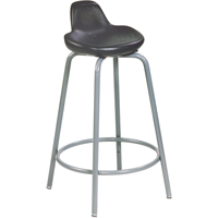 500 Series Stool, Sit/Stand, Adjustable, 18" - 26", Polyurethane Seat, Black Nia-Chem Ltd.