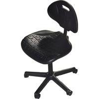 Heavy-Duty Ergonomic Seating, Polyurethane, Black, 250 lbs. Capacity OJ963 | Nia-Chem Ltd.