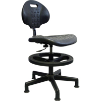 Heavy-Duty Ergonomic Seating, Polyurethane, Black, 250 lbs. Capacity OJ966 | Nia-Chem Ltd.
