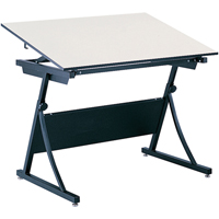 PlanMaster Height-Adjustable Drafting Table, 43" W x 29-1/2" - 37-1/2" H, Black Nia-Chem Ltd.