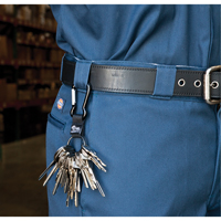 Split Ring Key Holder, Zinc Alloy Metal, 4-1/2" Cable, Carabiner Attachment OK369 | Nia-Chem Ltd.