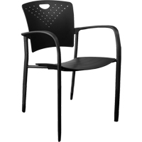 MaxX StaxX Stackable Chairs, Polypropylene, 17-1/4" High, 275 lbs. Capacity, Black Nia-Chem Ltd.