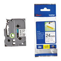 Ruban industriel lamin&eacute;, 24 mm x 13', Noir sur blanc Nia-Chem Ltd.