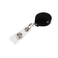 Retractable Mini-Bak<sup>®</sup> ID Badge Holders, Plastic, 36" Cable, Belt Clip Attachment ON545 | Nia-Chem Ltd.