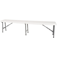 Banc pliant, Poly&eacute;thyl&egrave;ne, 72" lo x 12" la x 17" h Nia-Chem Ltd.