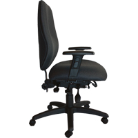 Cierra Heavy Duty Ergonomic Chairs, Fabric, Black, 400 lbs. Capacity Nia-Chem Ltd.