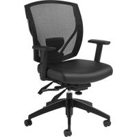 Multi-Tilter Arm Chairs, Vinyl, Black, 300 lbs. Capacity Nia-Chem Ltd.